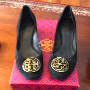 Tory Burch black suede shoes. Size 7.5